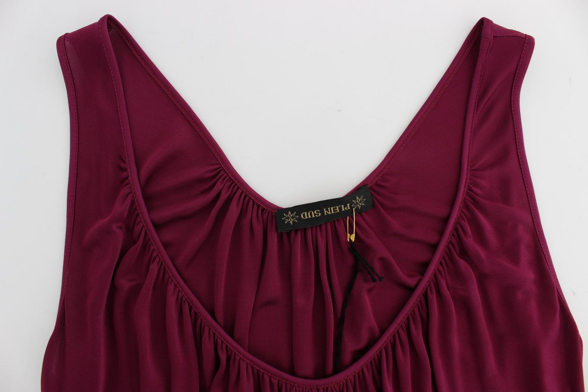 Elegant Purple Rayon Cami Blouse - SEHABRANDS