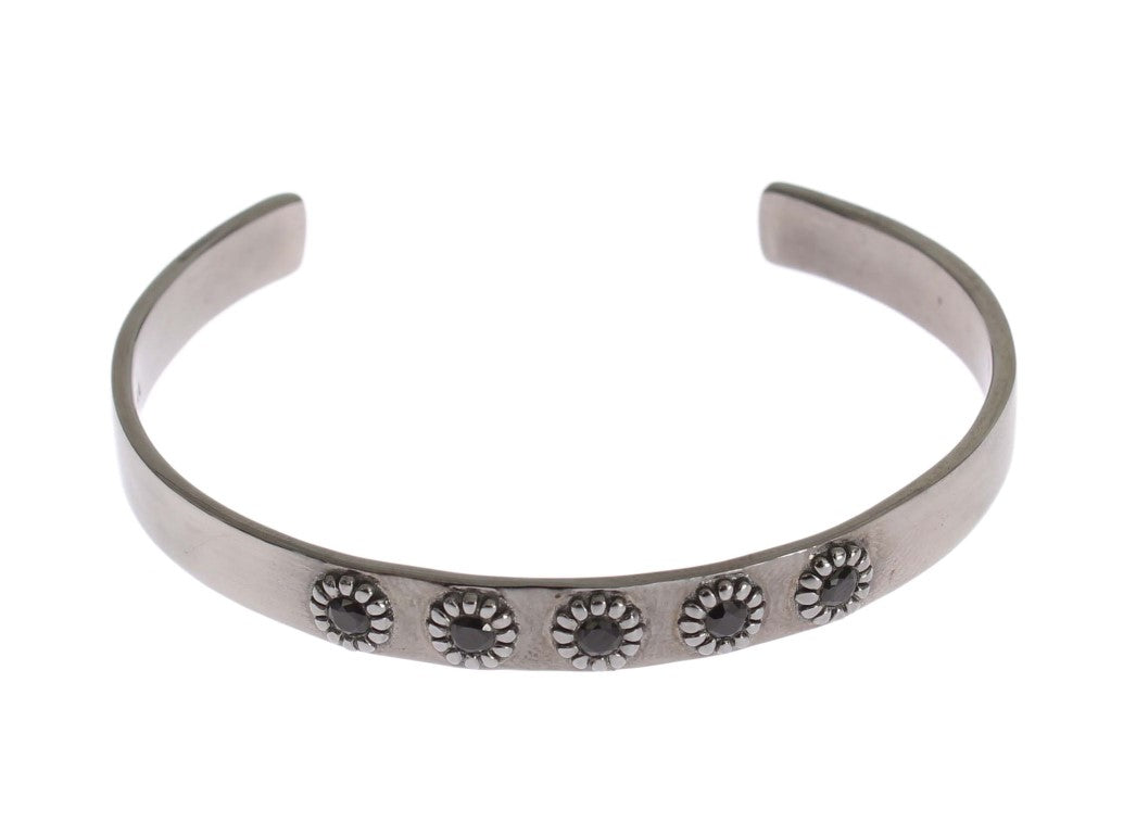 Chic Nialaya Silver CZ Bangle for Her - SEHABRANDS