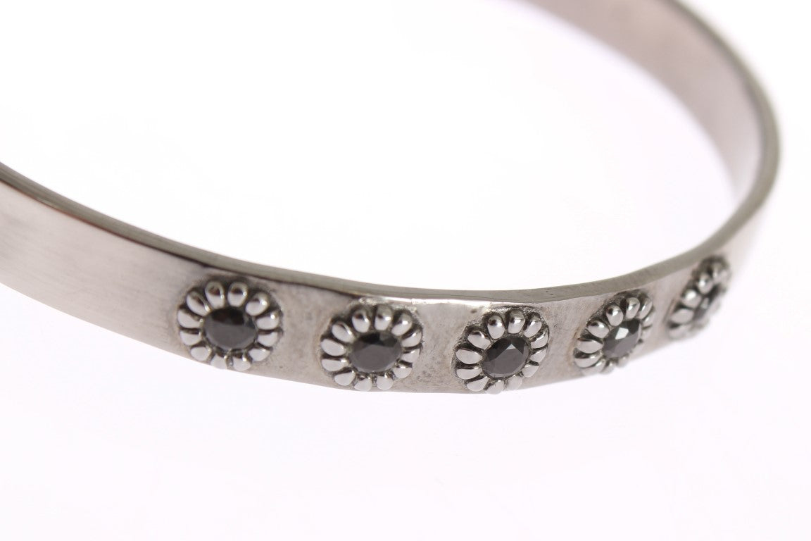 Chic Nialaya Silver CZ Bangle for Her - SEHABRANDS