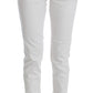 Chic White Slim Fit Denim - SEHABRANDS