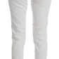 Chic White Slim Fit Denim - SEHABRANDS