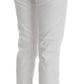 Chic White Slim Fit Denim - SEHABRANDS