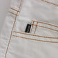 Chic White Slim Fit Denim - SEHABRANDS