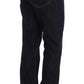 Chic Blue Straight Fit Designer Jeans - SEHABRANDS