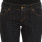 Chic Blue Straight Fit Designer Jeans - SEHABRANDS