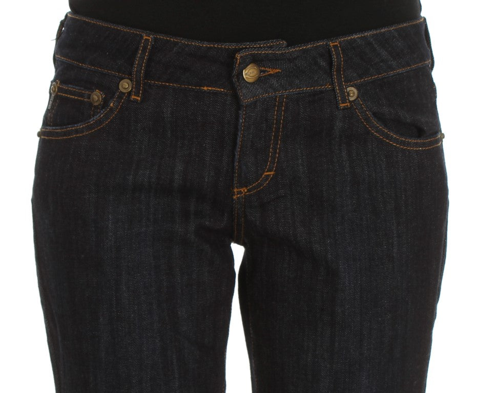 Chic Blue Straight Fit Designer Jeans - SEHABRANDS