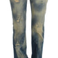 Elegant Slim Bootcut Blue Jeans - SEHABRANDS