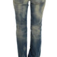 Elegant Slim Bootcut Blue Jeans - SEHABRANDS