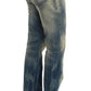 Elegant Slim Bootcut Blue Jeans - SEHABRANDS