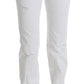 Chic Slim Fit White Cotton Jeans - SEHABRANDS