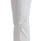 Chic Slim Fit White Cotton Jeans - SEHABRANDS