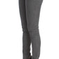 Chic Gray Slim-Fit Designer Jeans - SEHABRANDS