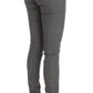 Chic Gray Slim-Fit Designer Jeans - SEHABRANDS