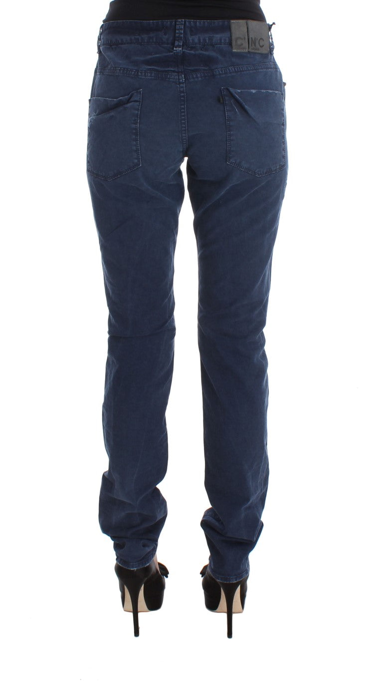 Chic Regular Fit Blue Denim Jeans - SEHABRANDS