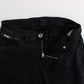 Sleek Slim Fit Designer Jeans in Classic Black - SEHABRANDS