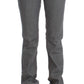 Elegant Gray Regular Fit Jeans - SEHABRANDS