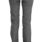 Elegant Gray Regular Fit Jeans - SEHABRANDS