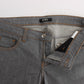 Elegant Gray Regular Fit Jeans - SEHABRANDS