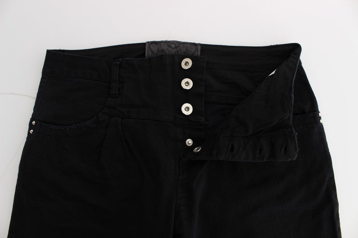 Sleek Slim Fit Black Denim Jeans - SEHABRANDS