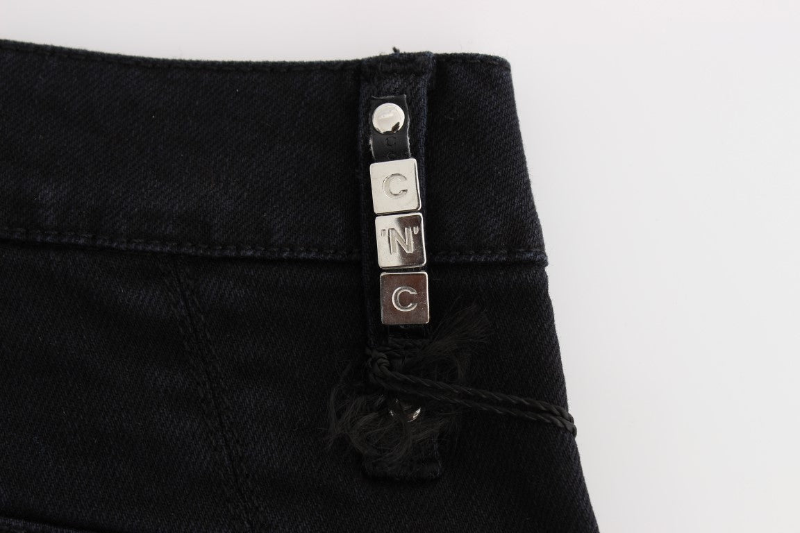 Sleek Slim Fit Black Denim Jeans - SEHABRANDS