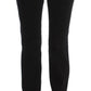 Chic Black Slim Fit Zippered Cotton Jeans - SEHABRANDS