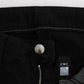 Chic Black Slim Fit Zippered Cotton Jeans - SEHABRANDS