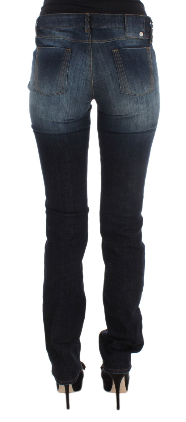 Sleek Slim Fit Blue Designer Jeans - SEHABRANDS