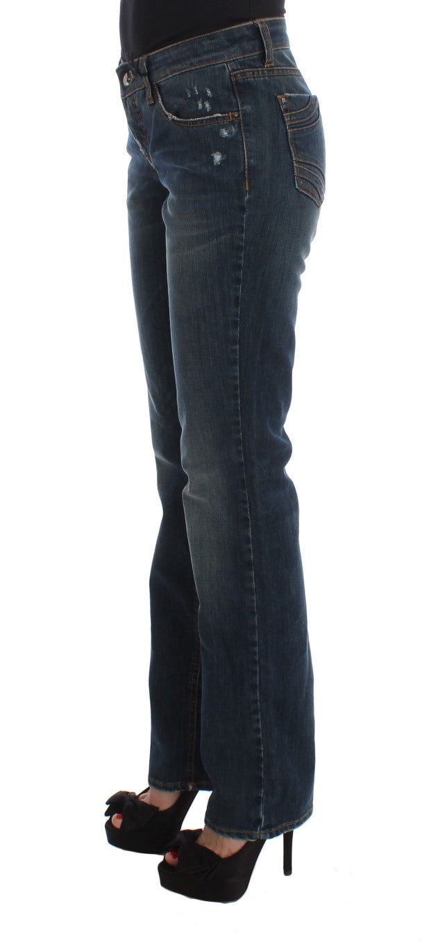 Chic Blue Regular Fit Designer Jeans - SEHABRANDS