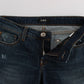 Chic Blue Regular Fit Designer Jeans - SEHABRANDS