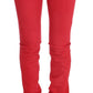 Chic Red Slim Fit Jeans - SEHABRANDS