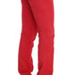 Chic Red Slim Fit Jeans - SEHABRANDS