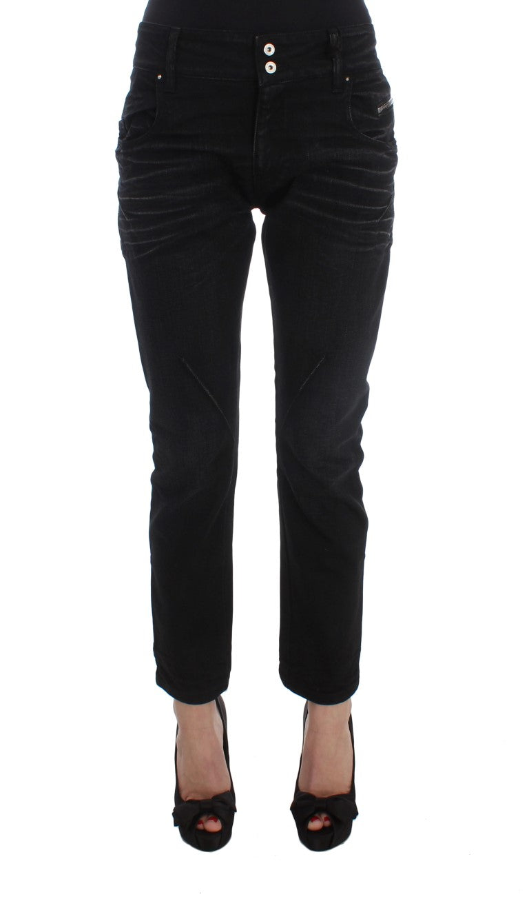 Elegant Black Slouchy Fit Jeans for Trendsetters - SEHABRANDS