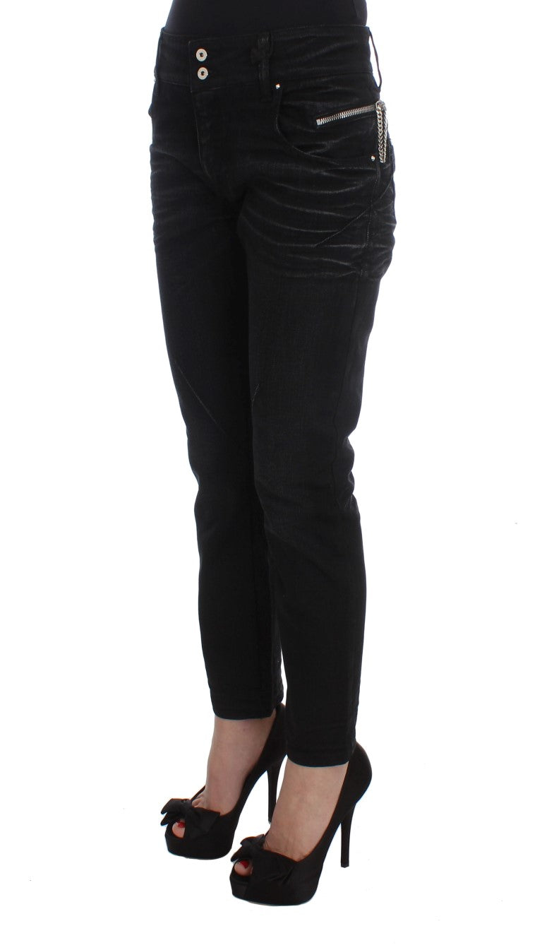 Elegant Black Slouchy Fit Jeans for Trendsetters - SEHABRANDS