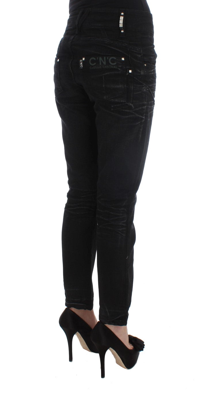 Elegant Black Slouchy Fit Jeans for Trendsetters - SEHABRANDS