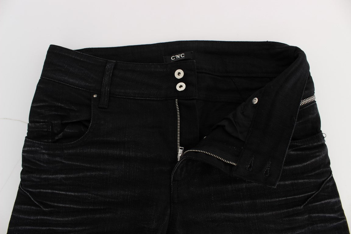 Elegant Black Slouchy Fit Jeans for Trendsetters - SEHABRANDS