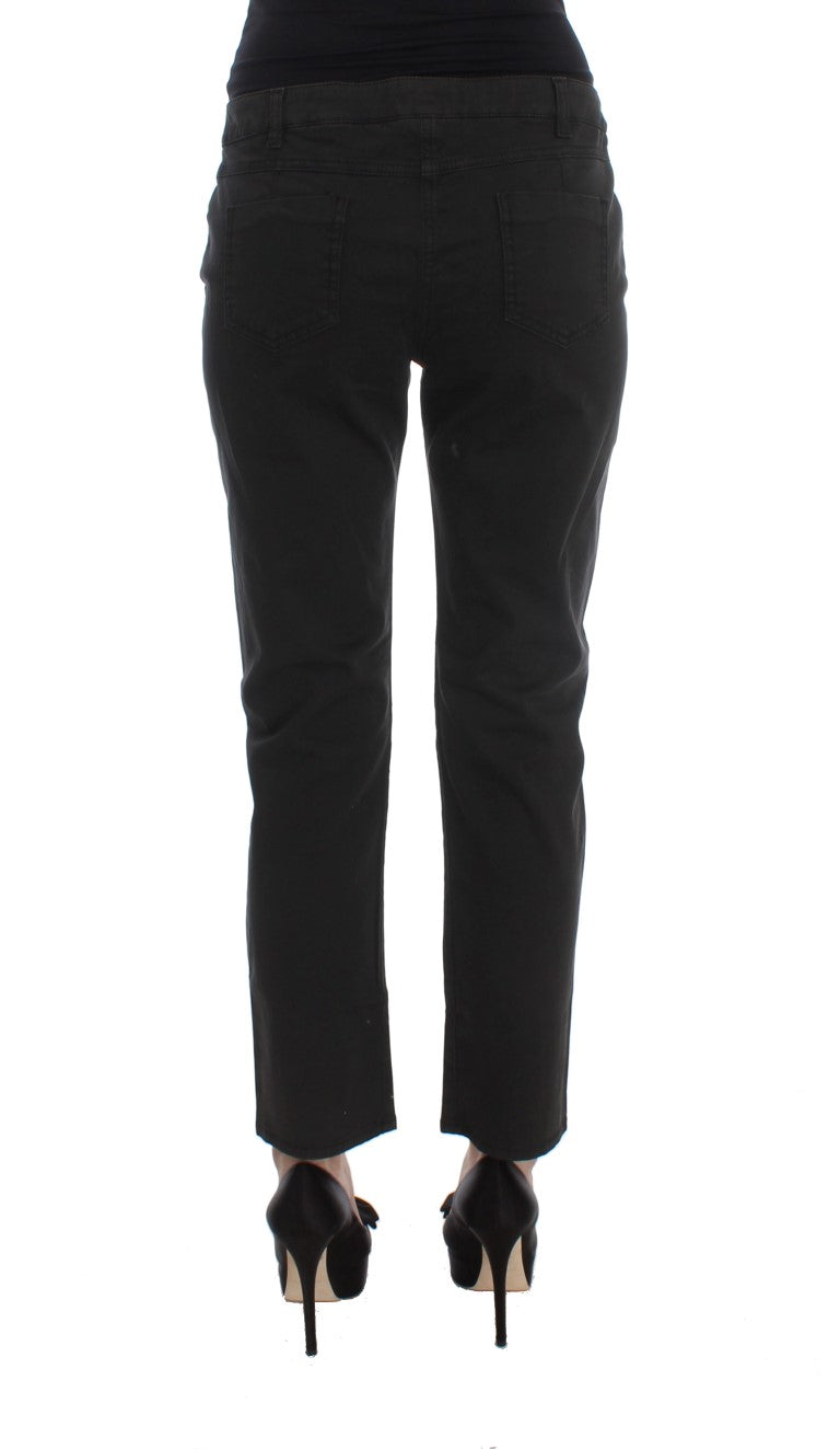 Chic Black Regular Fit Denim Jeans - SEHABRANDS