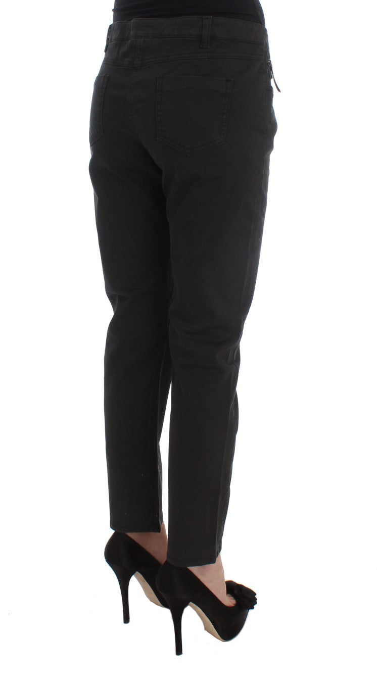 Chic Black Regular Fit Denim Jeans - SEHABRANDS