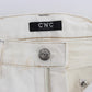 Chic White Slim Fit Designer Jeans - SEHABRANDS