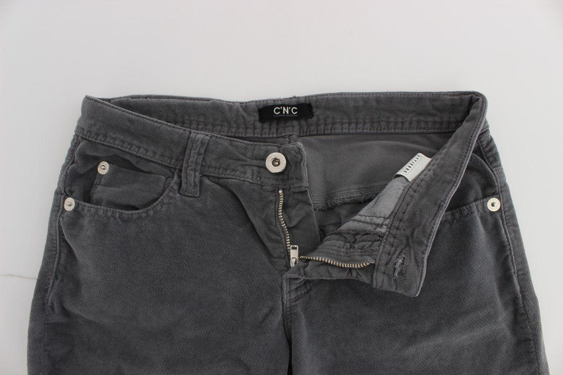 Sleek Super Slim Gray Jeans - SEHABRANDS