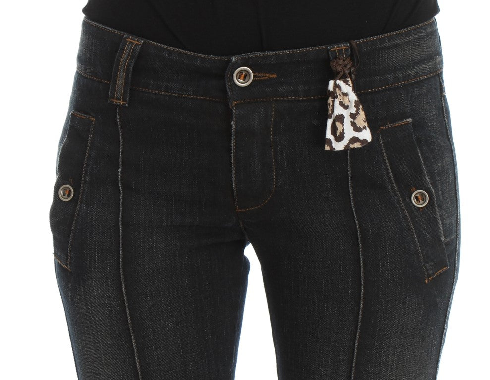 Chic Slim Fit Italian Cotton Jeans - SEHABRANDS