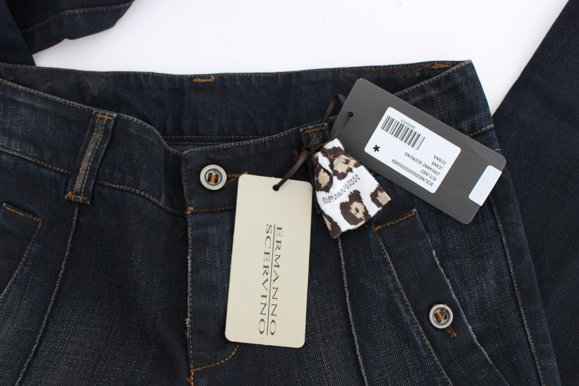 Chic Slim Fit Italian Cotton Jeans - SEHABRANDS