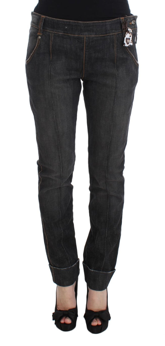 Chic Slim Fit Gray Wash Jeans - SEHABRANDS