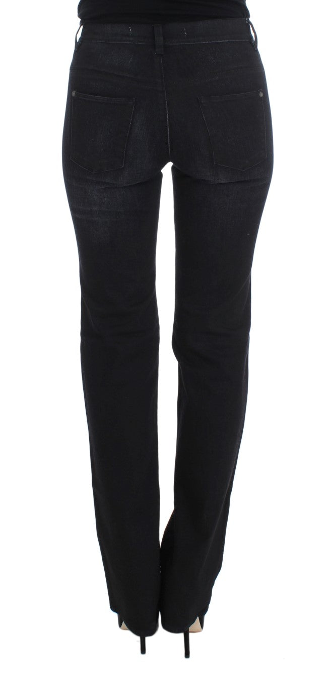 Chic Slim Fit Bootcut Denim Jeans - SEHABRANDS