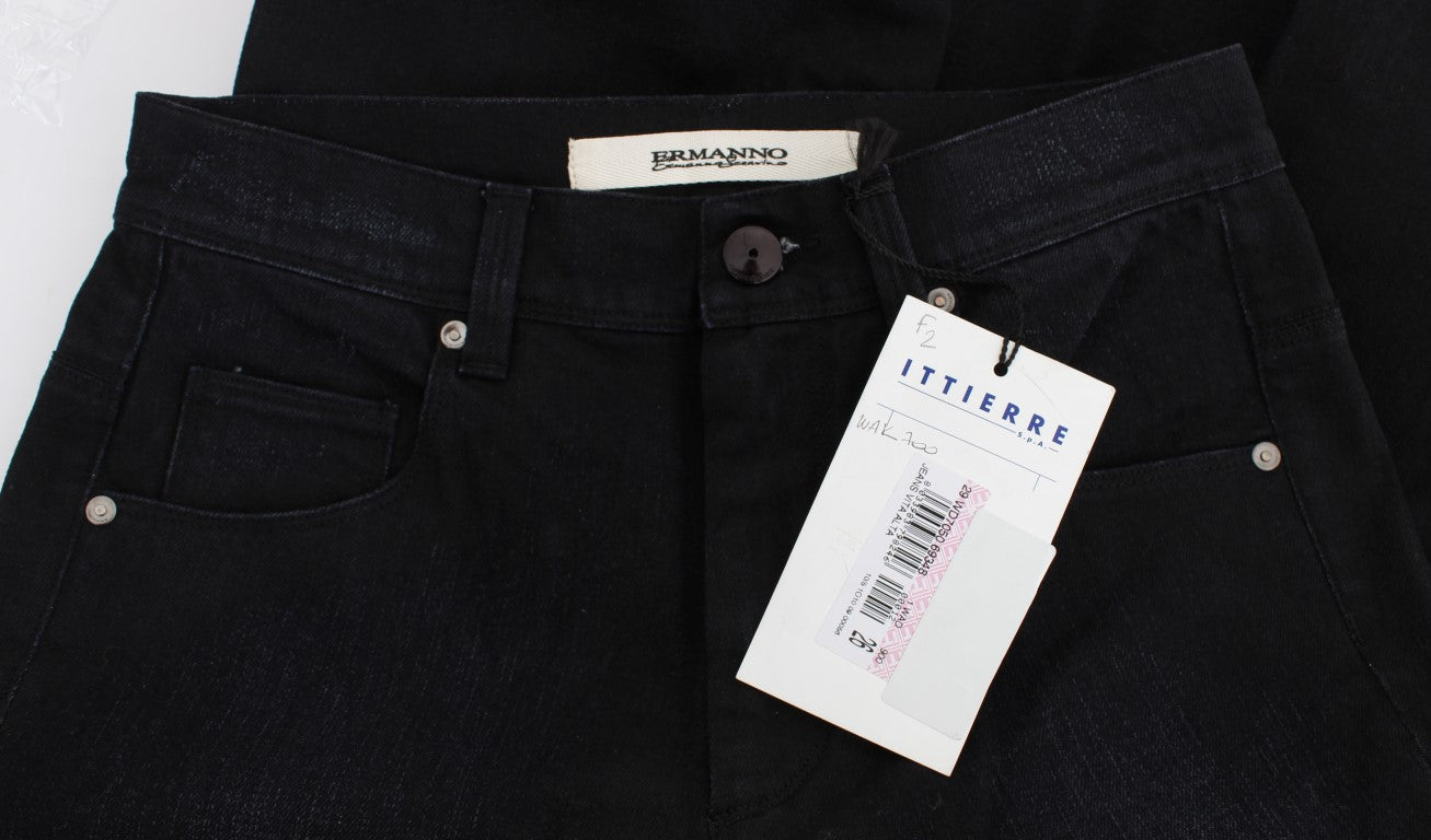 Chic Slim Fit Bootcut Denim Jeans - SEHABRANDS