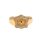 Elegant Men's Gold Plated Silver Ring - SEHABRANDS