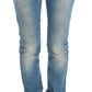 Sleek Blue Slim Fit Designer Jeans - SEHABRANDS