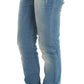 Sleek Blue Slim Fit Designer Jeans - SEHABRANDS