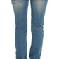 Sleek Blue Slim Fit Designer Jeans - SEHABRANDS