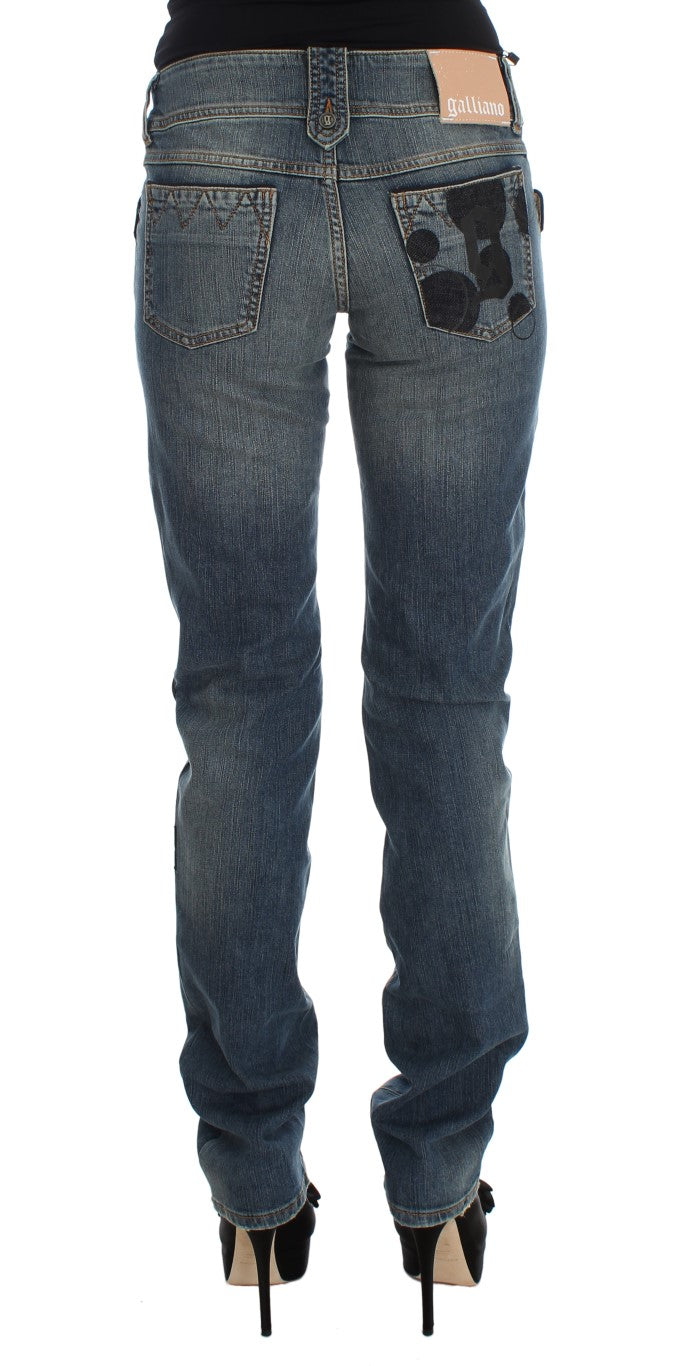 Chic Slim Fit Bootcut Jeans in Blue Wash - SEHABRANDS