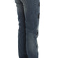 Chic Slim Fit Bootcut Jeans in Blue Wash - SEHABRANDS